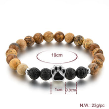 Best Friend Stone Bead Bracelet (Black & Brown)