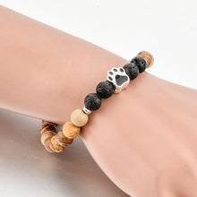 Best Friend Stone Bead Bracelet (Black & Brown)