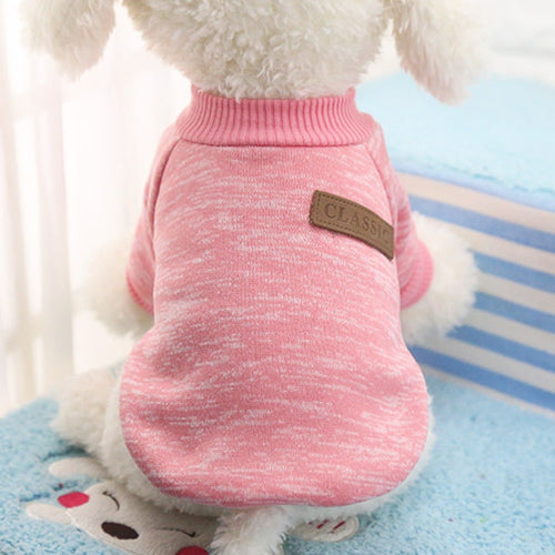 The Dapper Dog Classic Sweater (Baby Pink)