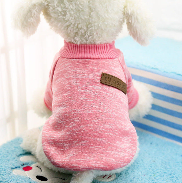 The Dapper Dog Classic Sweater (Baby Pink)